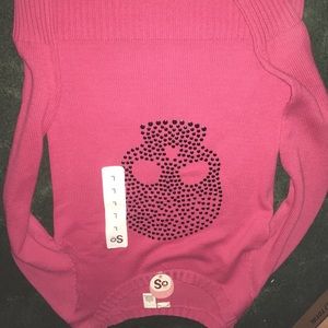 NWT SO studded skull sweater